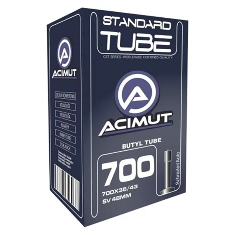 CST Acimut Tube 700 x 35-43 Schrader Valve 48mm in Black
